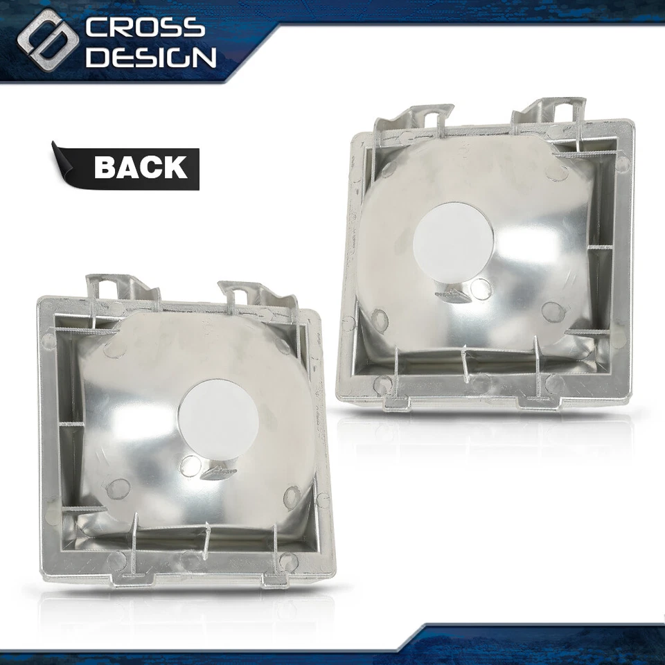 Luz marcadora de esquina lateral de señal de giro delantera cromada apta para camioneta GMC Chevy  Foto 3 de 4