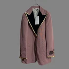GUCCI Giacca Donna Trasformata Misto Rayon Taglia 40 Rosa Made in Italy
