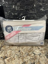 Gerber Eyelit Lace Crib White Dust Ruffle Vintage 1990 Ruffled Skirting USA New