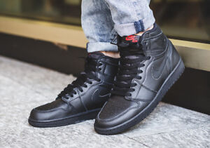 air jordan 1 retro high og premium essentials black