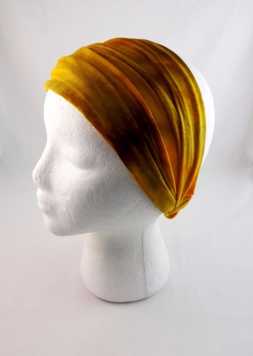 Tie Dye Headband Extra Wide Fabric Stretch Tapered Elastic Back Kerchief - Picture 13 of 15