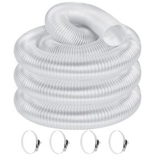2 1/2" x 20' Heavy PVC Dust Collection Hose Flexible Clear Debris Fume