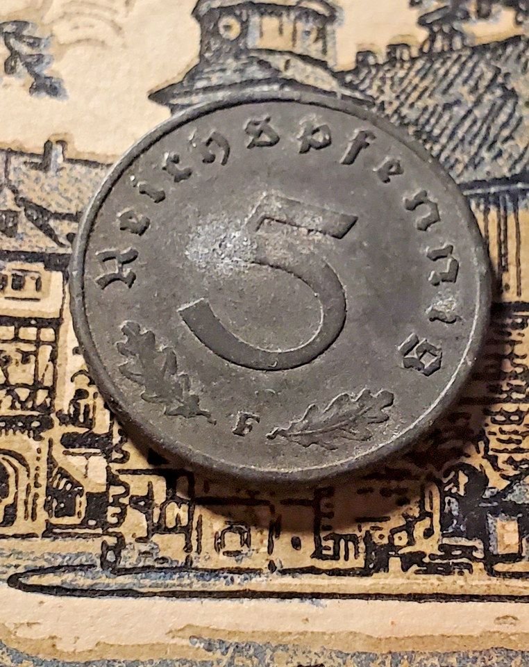 GERMANY 1941 F 5 REICHSPFENNIG Coin 3RD REICH WW2 Pfennig Rp | eBay
