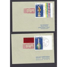 East Germany 1979, Mich.-No.: 2469+71, stamped, blank space requires...