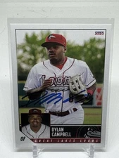 Dylan Campbell 2024 Great Lakes Loons Choice SIGNED Philadelphia Phillies