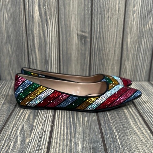 Mix No 6 Flats Irela Women Flats Rhinestones Crystals Bling Sz 6 Multicolor