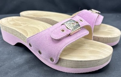 Dr Scholl s Original Collection Wood Sole Exercise Sandals Pink 9M Excellent