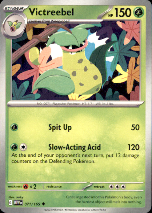 Victreebel Uncommon SV: Scarlet & Violet 151 071/165 NM Jerky 2023