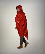 Tatonka Poncho 2 Regenponcho Rot aus Polyester, Unisex Outdoor