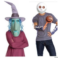Nwt shock and barrel masks / accessories nightmare before Christmas costume duo
