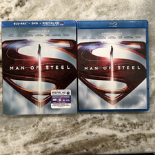 Man Of Steel Blu-Ray/DVD, 2013, 3-Disc Set, With Slipcover