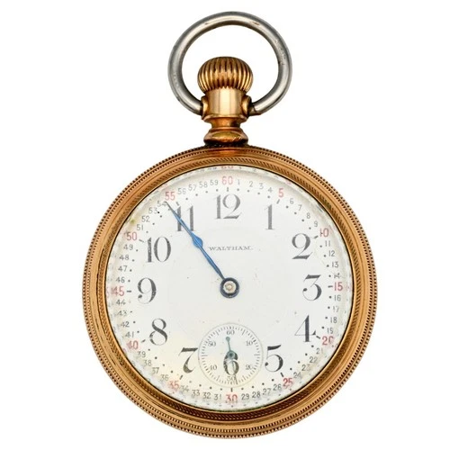 ANTIQUE WALTHAM GRADE 836 MODEL 1883 OPEN FACE POCKETWATCH 17 JEWEL GOLD FILLED