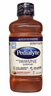 Pedialyte Electrolyte Solution Raspberry Lemonade 33.8oz dated 11/2024 SEALED