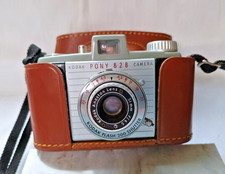 Vintage Kodak Pony 828 Camera in Leather Case, Camera is Untested