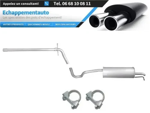 Tube central d'échappement Skoda Rapid 1.2 résout les bruits de moteur des modèles hayon 2013