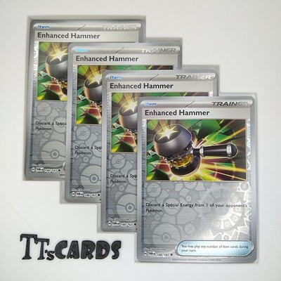 Enhanced Hammer 148/167 REVERSE HOLO x4 Playset 4x SV Twilight Masquerade TWM