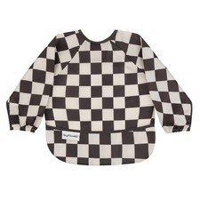 Tiny Twinkle Long Sleeve Waterproof Bib Checkers Black