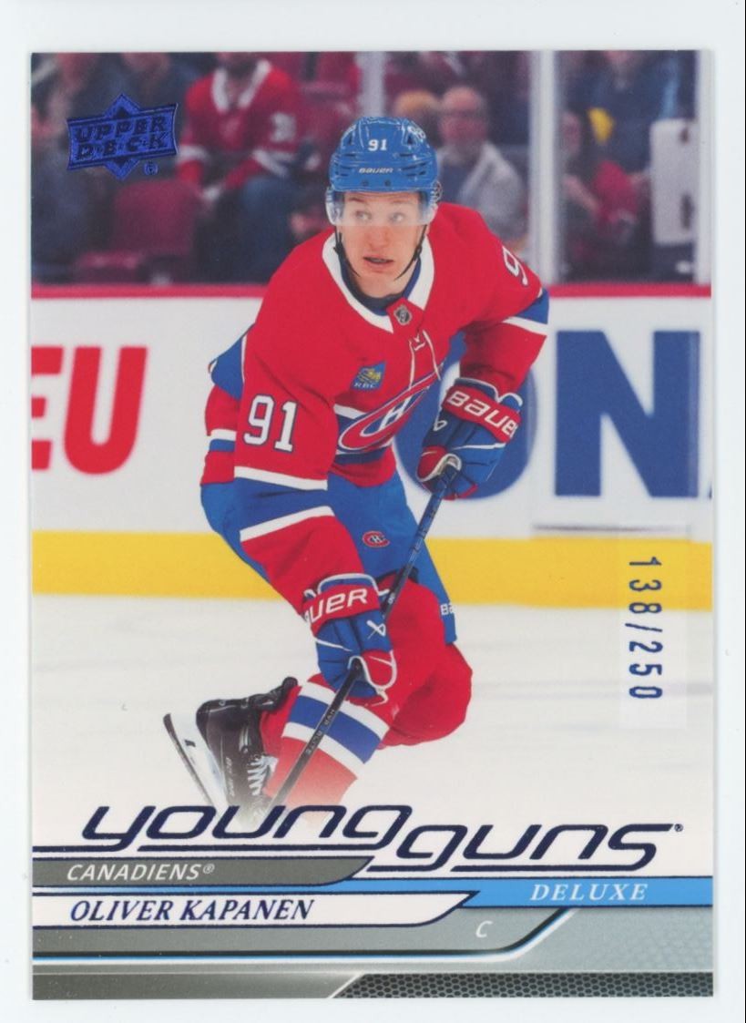 2024-25 Upper Deck DELUXE BLUE Young Guns Oliver Kapanen Rookie /250 #461 C79
