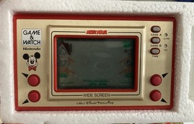 Nintendo Game & Watch Mickey Mouse 1981 Wide Screen with Box Untested Mint Cond
