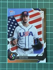 2026 Topps NOW Baseball Team USA Paul Skenes Gold Foil SSP RA83