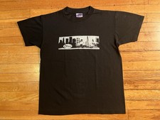 VINTAGE Pfizer Skyline Shirt Men's M Black 90s Single Stitch