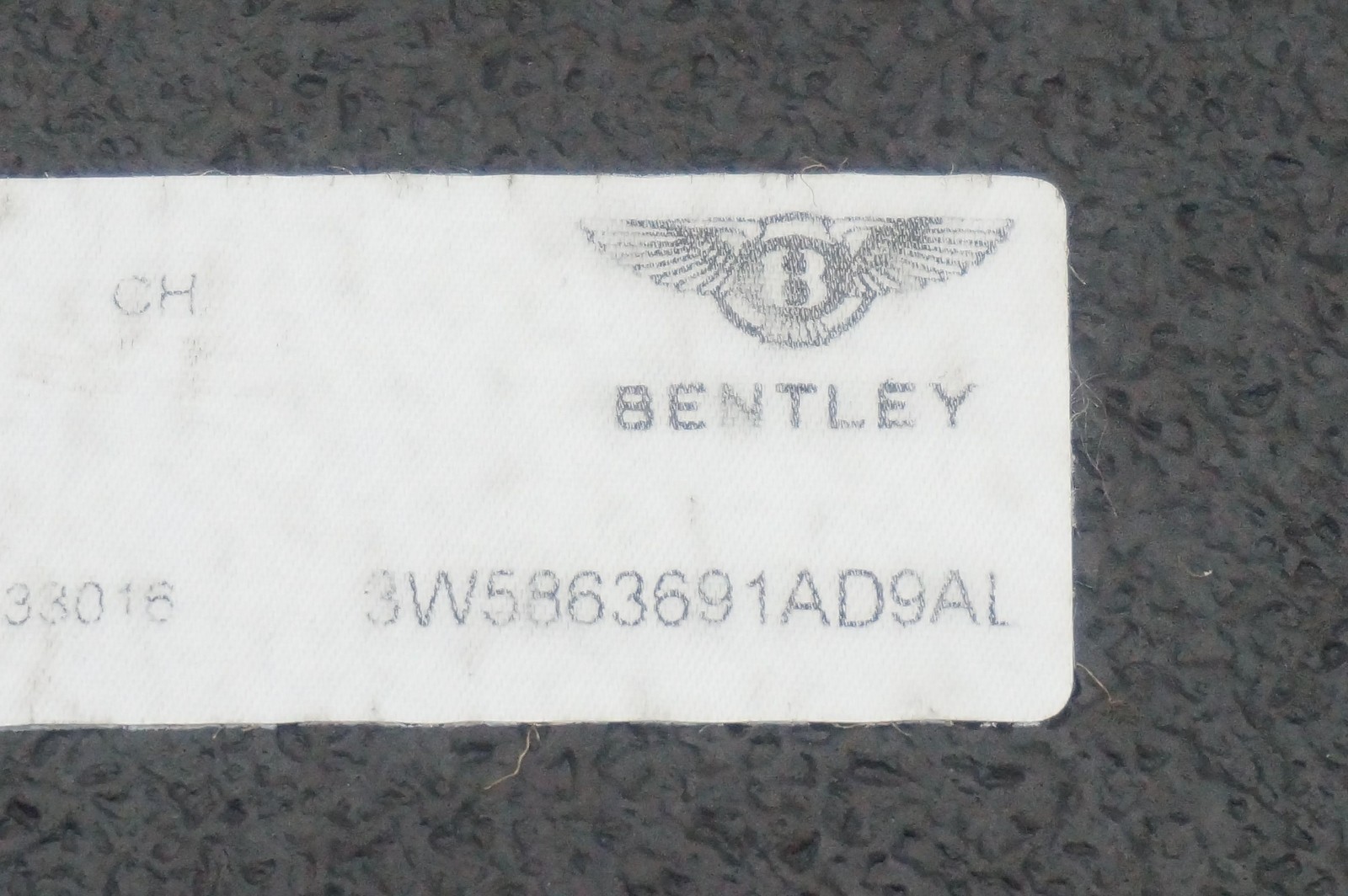 Set 4 Front Rear Floor Carpet 3W5863691 Bentley Continental Flying Spur 2006-12