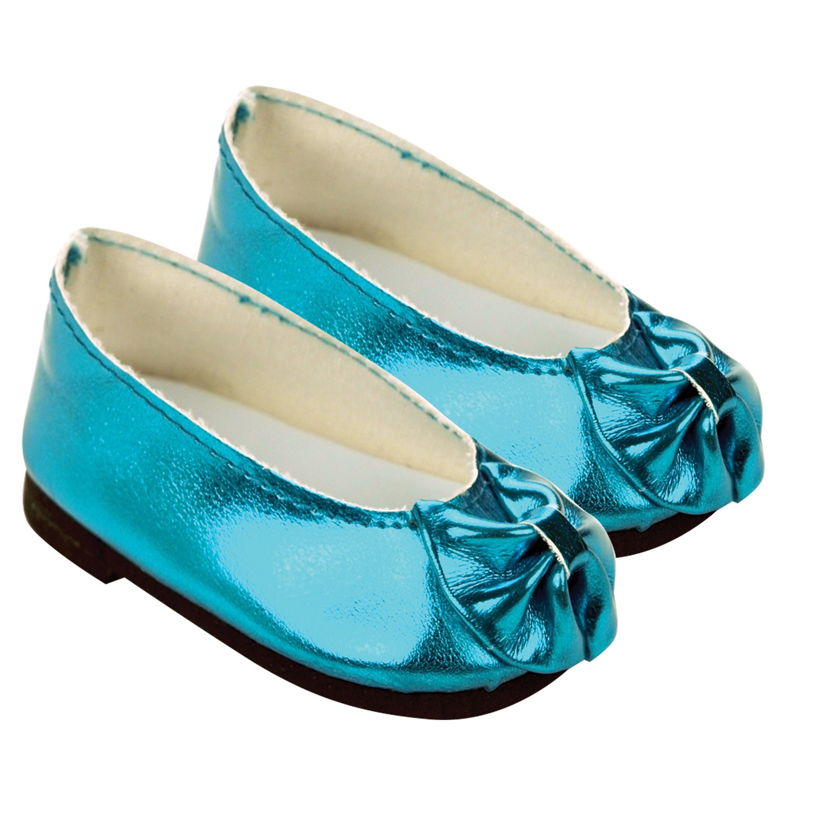 Sophia&rsquo;s Patent Ballet Flat Shoes for 18&rdquo; Dolls, Teal