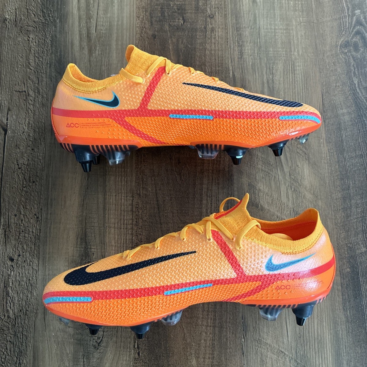 Nike Phantom GT2 Elite SG-Pro AC Men 10.5 Orange Soccer Cleats