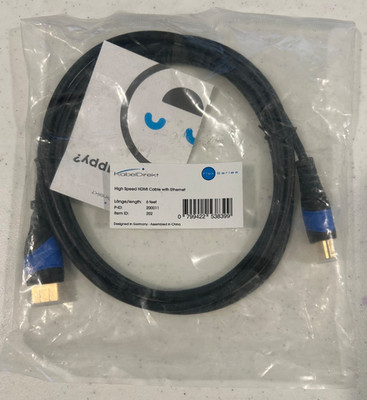 KabelDirekt High Speed HDMI Cable with Ethernet 6' Length New FREE SHIPPING