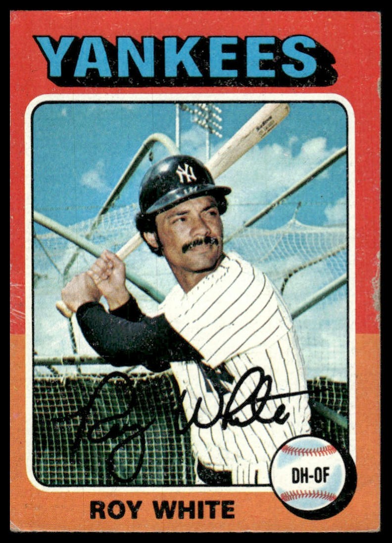 Roy White 1975 Topps #375 New York Yankees