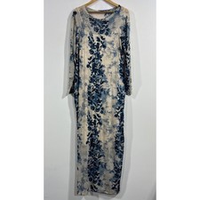 Express Euro Summer Coastal Y2K Floral Mesh Maxi Dress Event Romamtic Womens XL