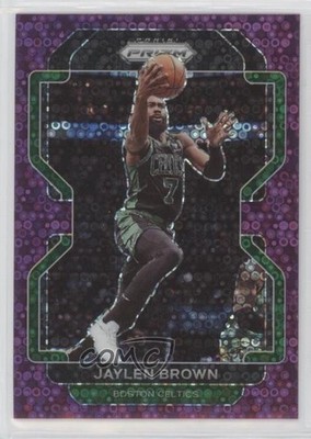 2021-22 Panini Prizm Fast Break Purple Prizm 11/75 Jaylen Brown #97 rf2