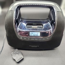 Memorex MiniMove Portable Boombox for iPod And Radio w/ Remote TESTED READ