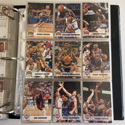 🏀1993-94 NBA HOOPS Series 1 Set of 300 Cards in Collectors Album/2 Jordans+ - Picture 16 of 22