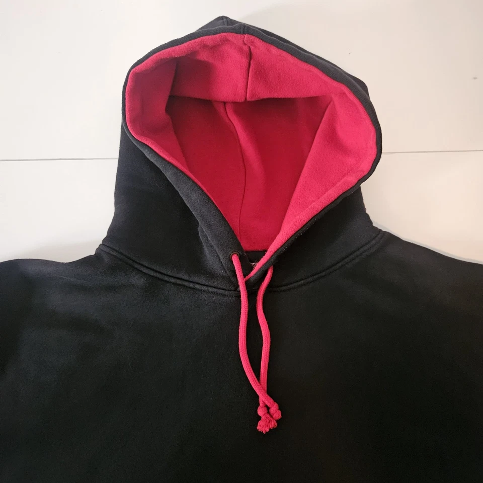 Vintage Y2K Zafiro Salón Desteñido Bordado Llama Mangas Grandes Estilo Jnco Foto 2 de 4