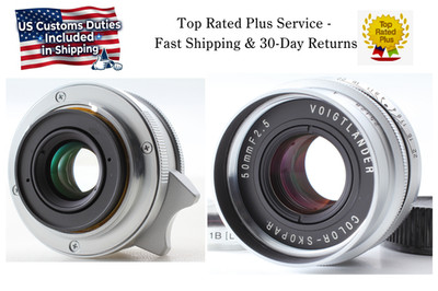 [MINT w/ HOOD] Voigtlander Color Skopar 50mm f/2.5 L39 LTM Leica Lens  JAPAN