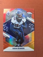 2021 Panini Phoenix - Rookie Baron Browning #186 Fire Burst (RC)