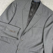 Brooks Brothers 346 Blazer Mens 42R Gray Pinstripe Stretch Suit Jacket 2 Btn