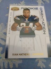 Ryan Mathews Rookie Orientation Patch Card #090/100. rookie card picture