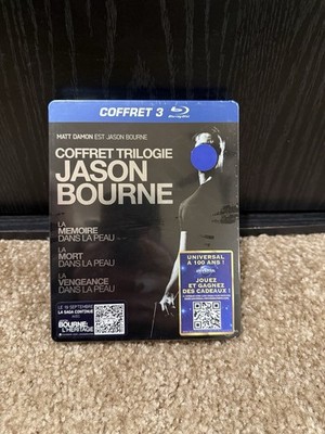 Jason Bourne Trilogy [Blu-Ray] French REGION FREE (Steelbook). BRAND NEW!