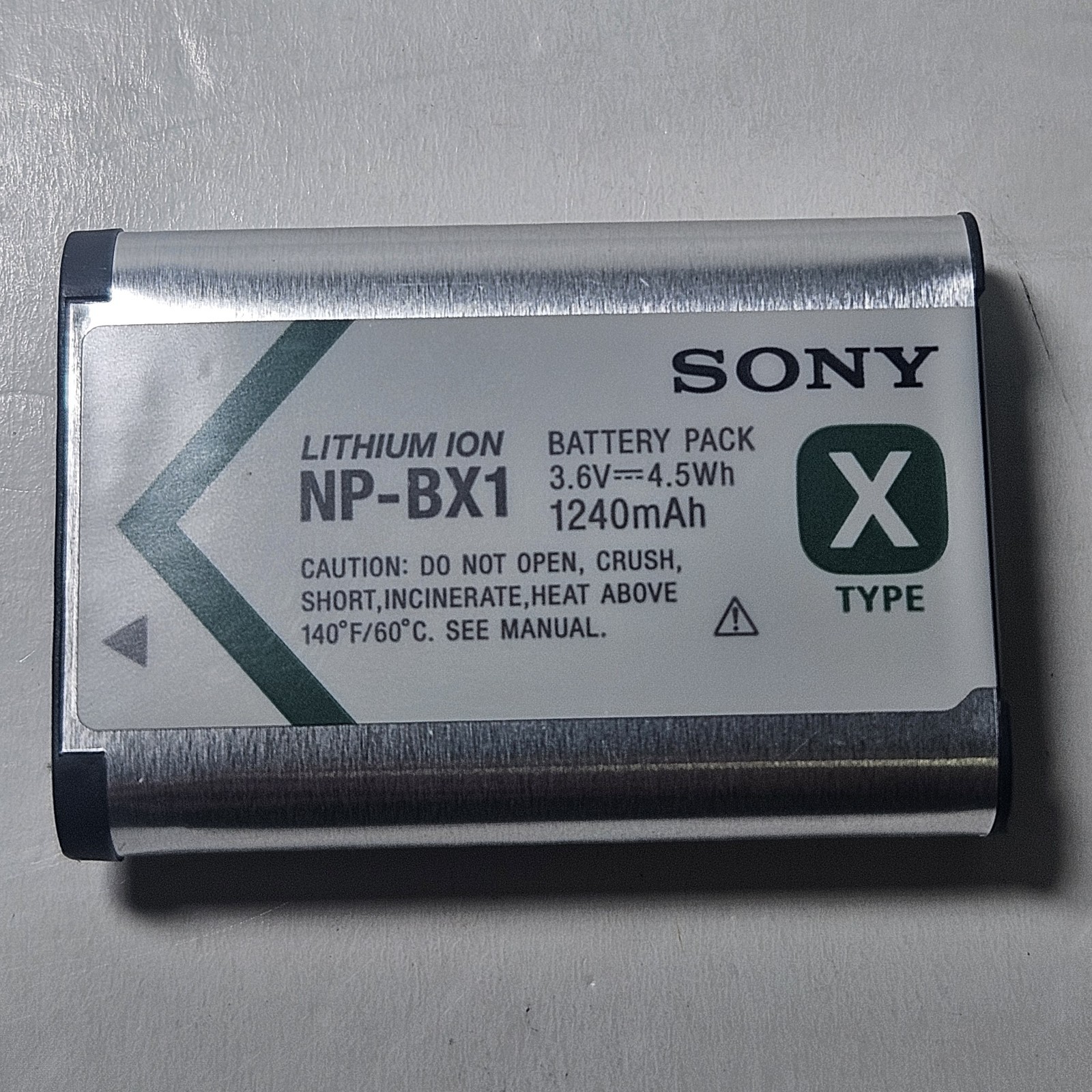 Sony NP-BX1 Batteria ORIGINALE per RX100 HX60 ZV-1 WX350 TESTATA ORIGINALE SONY