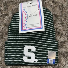 Officially Licensed NCAA Michigan State University Spartans MSU Baby Beanie/Cap 