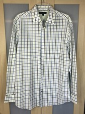 Banana Republic Men  s Long Sleeve Button Down Shirt Slim Fit Blue Plaid L Preppy