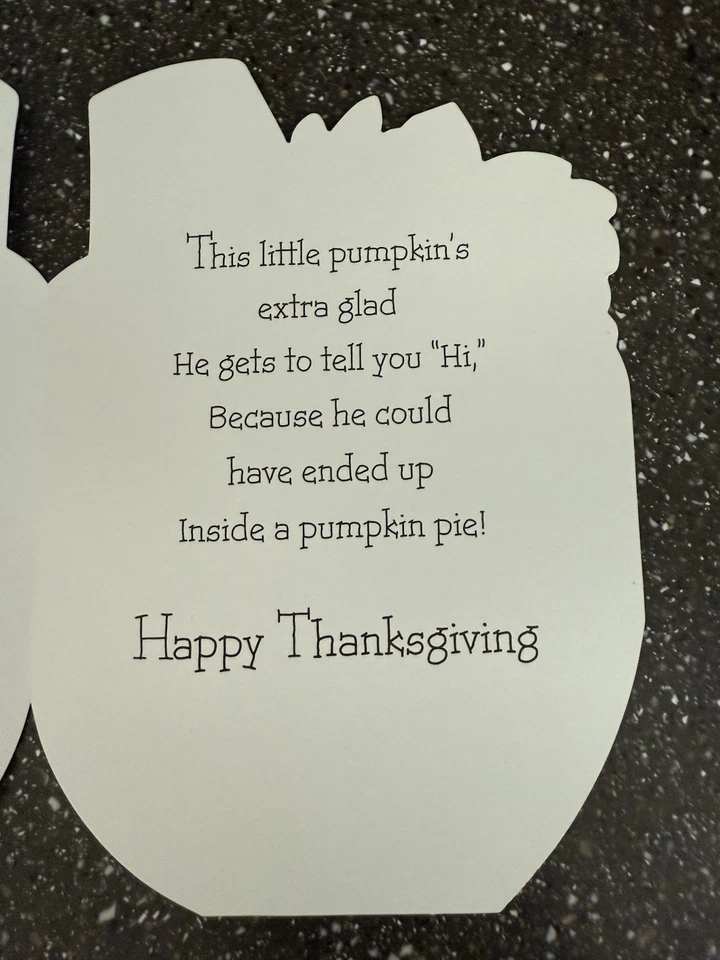 感恩节贺卡,复古,从未与信封一起使用 — 第 3/4 张图片