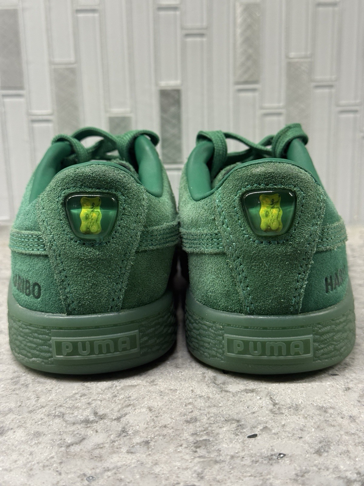 Puma Haribo x Suede Amazon Green Youth Size 1C thumbnail 4