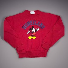 Vintage 90s Mickey Mouse Disneyland Kids Crew  