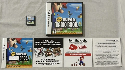New Super Mario Bros. Nintendo DS 2006 CIB With Manual