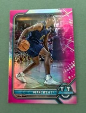 2021-22 Bowman U Basketball Blake Wesley Pink Chrome Refractor #49 