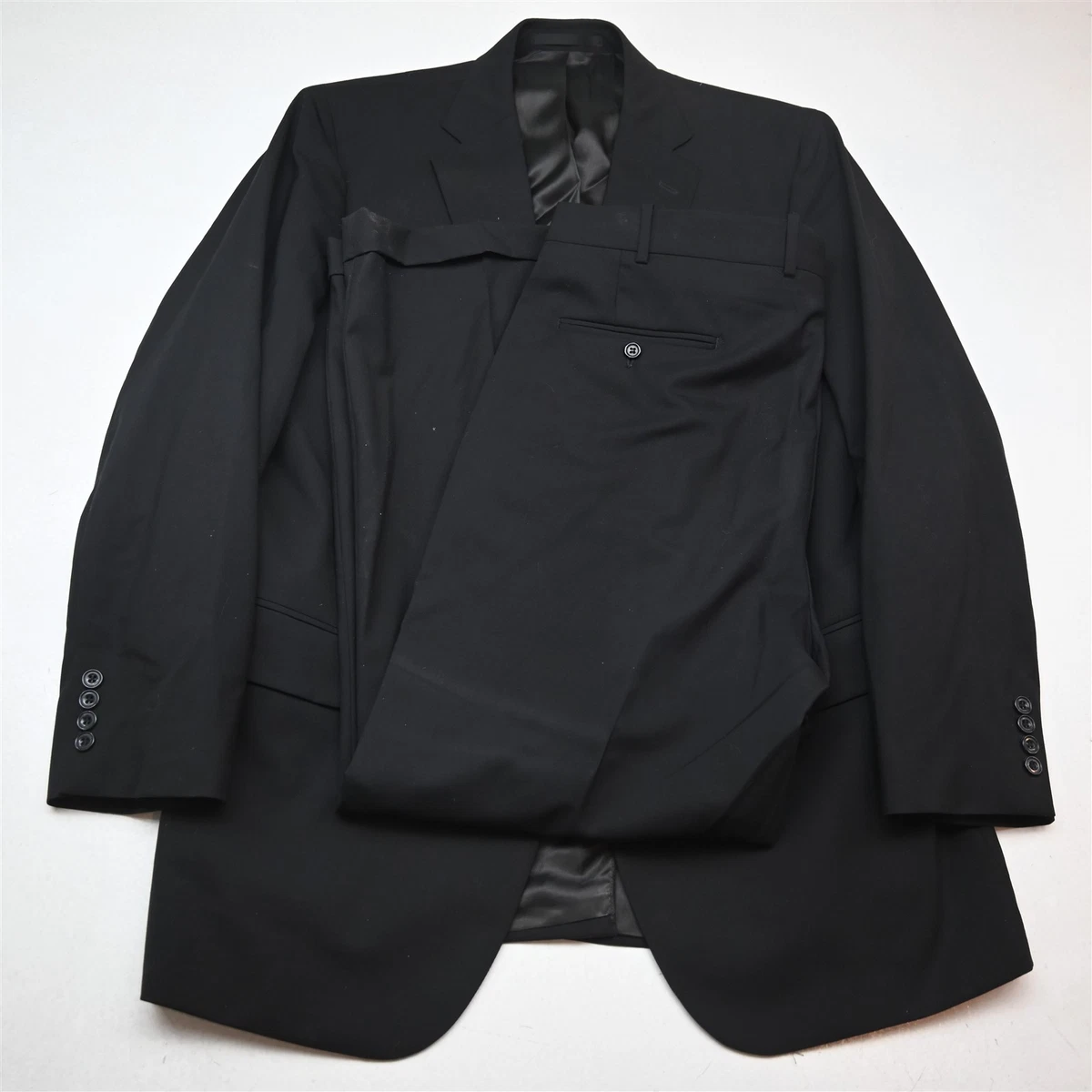 YOUTHUP Blazer Homme Épais Veste Costume Hiver en Laine Chaud Slim Fit Manteau Deux Boutons, Noir J003, XXL