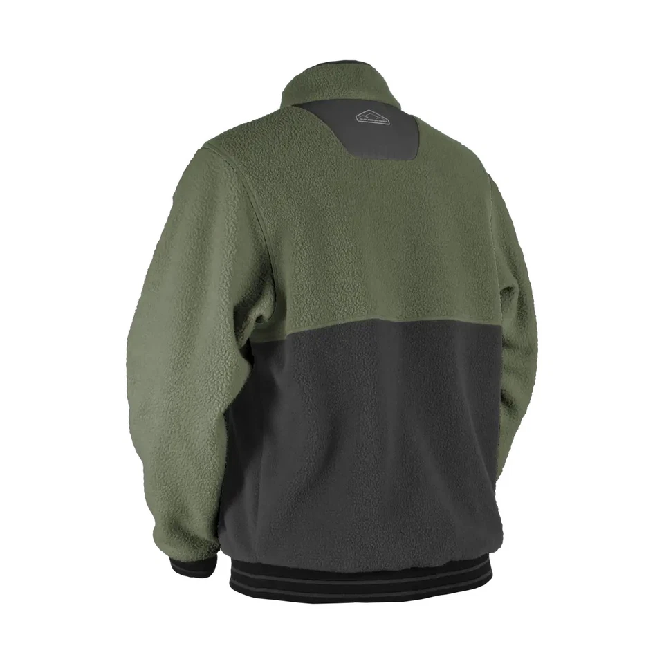 Chaqueta polar Sun Mountain para hombre Letterman - estilo retro reversible NUEVA Foto 2 de 3